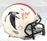 Julio Jones Autographed Atlanta Falcons Retro Speed Mini Helmet - Beckett W Holo