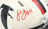 Julio Jones Autographed Atlanta Falcons Retro Speed Mini Helmet - Beckett W Holo