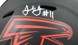 Julio Jones Autographed Atlanta Falcons F/S Eclipse Speed Helmet- Beckett W Holo