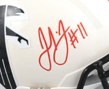 Julio Jones Autographed Atlanta Falcons F/S Retro Speed Helmet - Beckett W Holo