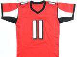 Julio Jones Autographed Red Pro Style Jersey - Beckett W Hologram *Black