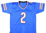 D.J. Moore Autographed Blue Pro Style Jersey - Beckett W Hologram *Black