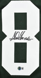 Sterling Sharpe Autographed Green Pro Style Jersey HOF - Beckett W Holo *8