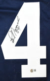 Jay Novacek Autographed Blue Pro Style Jersey - Beckett W Hologram *Black