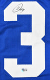 Abdul Carter Autographed Blue Pro Style Jersey - Beckett W Hologram *Black