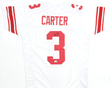 Abdul Carter Autographed White Pro Style Jersey - Beckett W Hologram *Black