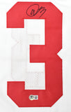 Abdul Carter Autographed White Pro Style Jersey - Beckett W Hologram *Black