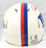 Abdul Carter Autographed New York Giants Retro Speed Mini Helmet -Beckett W Holo