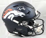 Troy Franklin Autographed Denver Broncos F/S Speedflex Helmet-Beckett W Hologram