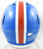 Bo Nix Autographed Denver Broncos F/S 75-96 Speed Authentic Helmet - Beckett W