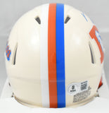 Troy Franklin Signed Denver Broncos Retro Speed Mini Helmet-Beckett W Holo *Blue