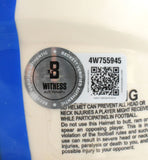 Troy Franklin Signed Denver Broncos Retro Speed Mini Helmet-Beckett W Holo *Blue