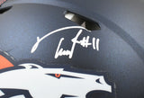 Troy Franklin Signed Denver Broncos F/S Speed Authentic Helmet - Beckett W Holo