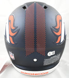 Troy Franklin Signed Denver Broncos F/S Speed Authentic Helmet - Beckett W Holo