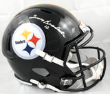 Terry Bradshaw Autographed Pittsburgh Steelers F/S Speed Helmet - Beckett W Holo