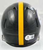 John Stallworth Autographed Pittsburgh Steelers Speed Mini Helmet - Beckett Holo