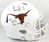 Vince Young Autographed Texas Longhorns F/S Speed Helmet - Beckett W Holo