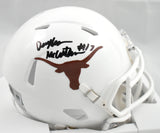Daylan McCutcheon Autographed Texas Longhorns Speed Mini Helmet - Beckett W Holo