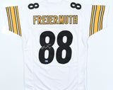 Pat Freiermuth Autographed White Pro Style Jersey - Beckett W Hologram