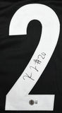 Kaleb Johnson Autographed Black Pro Style Jersey - Beckett W Hologram