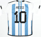 Lionel Messi Autographed Argentina Home Soccer Jersey #10 - Beckett Holo *M LOA