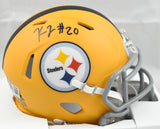Kaleb Johnson Autographed Steelers Alt 25 Speed Mini Helmet - Beckett W Holo