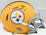 Pat Freiermuth Autographed Steelers Alt 25 Speed Mini Helmet - Beckett W Holo
