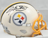 Hines Ward Autographed Pittsburgh Steelers Retro Speed Mini Helmet - Beckett W