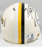Hines Ward Autographed Pittsburgh Steelers Retro Speed Mini Helmet - Beckett W