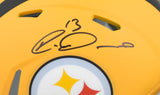 Rico Dowdle Autographed Pittsburgh Steelers Alt 25 Speed Mini Helmet - Beckett W