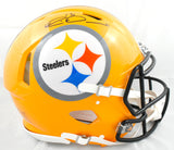 Rico Dowdle Autographed Steelers F/S Gold Speed Authentic Helmet- Beckett W Holo