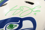 Sam Darnold Signed Seahawks F/S Retro Speed Authentic Helmet - Beckett W *Green