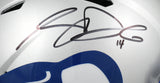 Sam Darnold Autographed Seattle Seahawks F/S 83-01 Speed Helmet - Beckett W Holo
