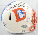 Patrick Surtain II Autographed Denver Broncos F/S Retro Speed Helmet - Beckett W