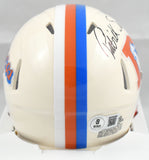 Patrick Surtain II Autographed Denver Broncos Retro Speed Mini Helmet- Beckett W