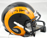 Torry Holt Autographed Rams 81-99 Speed Mini Helmet - Beckett W Hologram