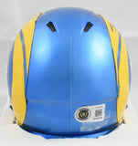 Torry Holt Autographed Rams Speed Mini Helmet - Beckett W Hologram