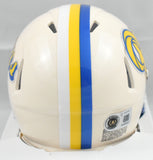 Torry Holt Autographed Rams Retro Speed Mini Helmet - Beckett W Holo *Blue