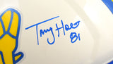 Torry Holt Autographed Rams F/S Retro Speed Authentic Helmet - Beckett W Holo