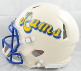 Torry Holt Autographed Rams F/S Retro Speed Authentic Helmet - Beckett W Holo