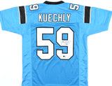 Luke Kuechly Autographed Teal Pro Style Jersey - Beckett W Hologram *Black