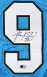 Luke Kuechly Autographed Teal Pro Style Jersey - Beckett W Hologram *Black