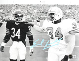 Earl Campbell Autographed Houston Oilers 8x10 w/ Payton Photo - Beckett W Holo