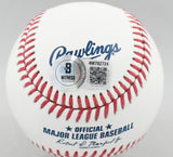 Tom Glavine Autographed Rawlings OML Baseball - Beckett W Hologram *Blue