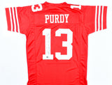 Brock Purdy Autographed Red Pro Style Jersey - Beckett W Hologram *Black