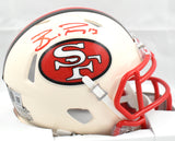 Brock Purdy Autographed 49ers Retro Speed Mini Helmet - Beckett W Holo