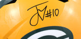 Jordan Love Autographed Green Bay Packers F/S Speed Helmet - Beckett W Hologram