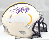 Adrian Peterson Autographed Vikings Retro Speed Mini Helmet - Beckett W Hologram