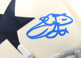 Emmitt Smith Autographed Dallas Cowboys Retro Speed Mini Helmet - Beckett W Holo