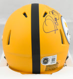 Jerome Bettis Autographed Pittsburgh Steelers Alt Speed Mini Helmet - Beckett W